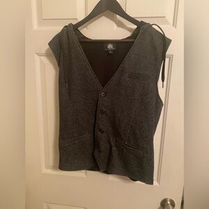 Rock & Republic Gray Hooded Vest